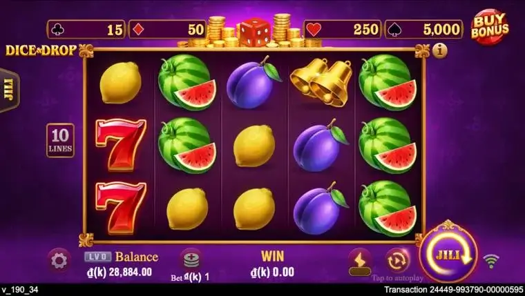 Ảnh giao diện chính game Dice (game CRASH88) chơi tại LC79