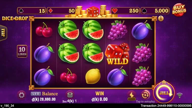 Ảnh bảng biểu tượng & tính năng game Dice (game CRASH88) chơi tại LC79