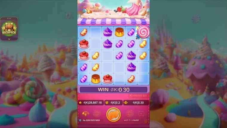 Ảnh màn hình gameplay game Pop Pop Candy (slot JDB) chơi tại LC79
